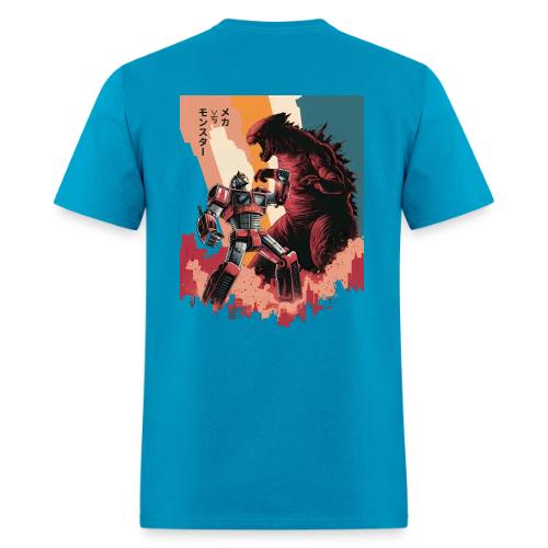 Steel vs Scales: Mecha vs Monster Battle Design - Men's T-Shirt