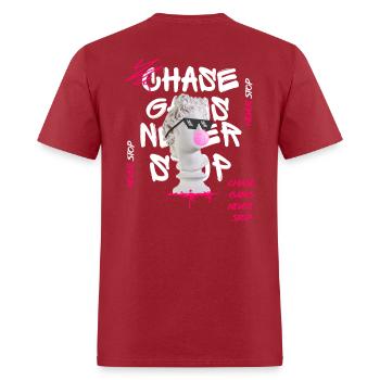 Style Sleek chase model premium - Men's T-Shirt - true red - Back - Jose (178cm)