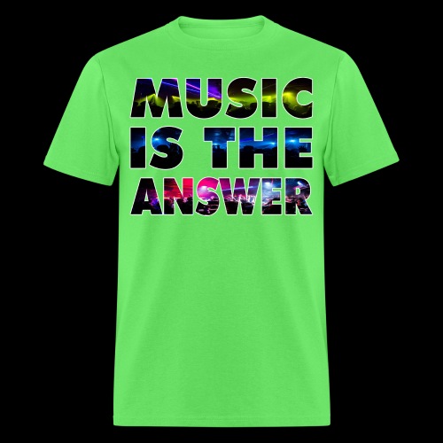 Music Is The Answer - Men's T-Shirt