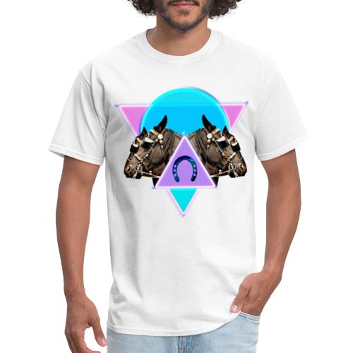 Neon Horses print - Men's T-Shirt