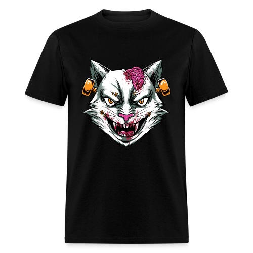 Horror Mashups: Zombie Stein Cat T-Shirt - Men's T-Shirt