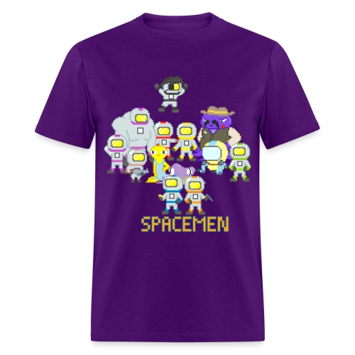 all the spacemen png - Men's T-Shirt
