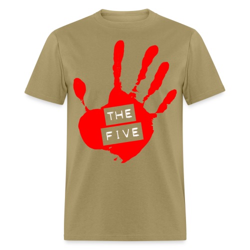 the five logo red on transparent brigh - Men's T-Shirt