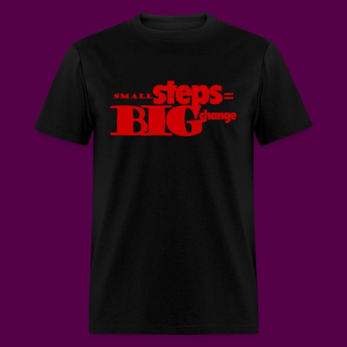 small steps red - Men's T-Shirt