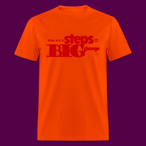 small steps red - Men's T-Shirt
