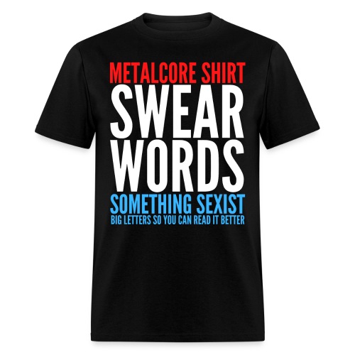 METALCORE SHIRT (Red, White & Blue) - Men's T-Shirt