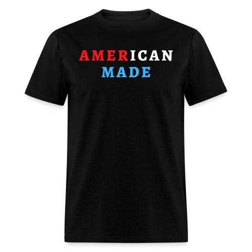 AMERICAN MADE (Read, White and Blue) - Men's T-Shirt