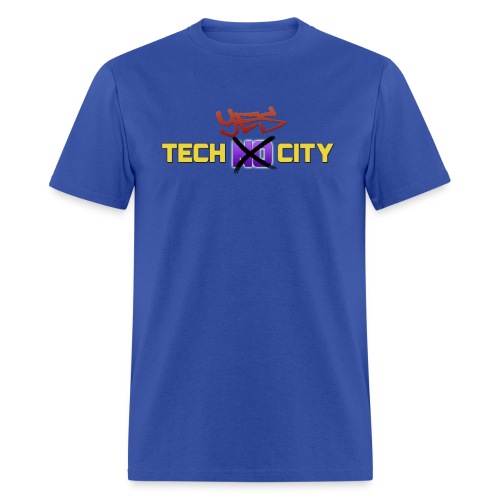 techyescitydessigTWO png - Men's T-Shirt