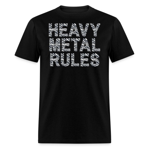 Heavy Metal Rules Zebra Man - Men's T-Shirt