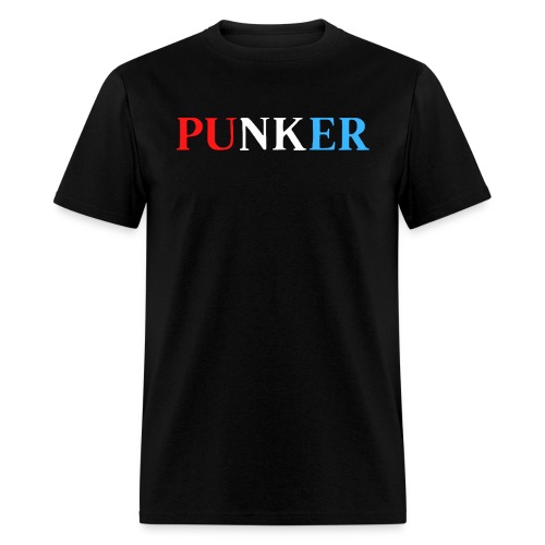 PUNKER USA (Red, White and Blue) - Men's T-Shirt
