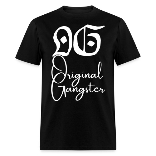 O.G. Original Gangster (Gothic & cursive letters) - Men's T-Shirt
