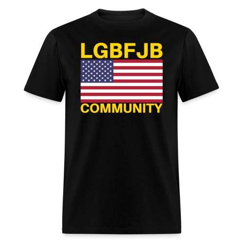LGB FJB Community USA Flag - Men's T-Shirt