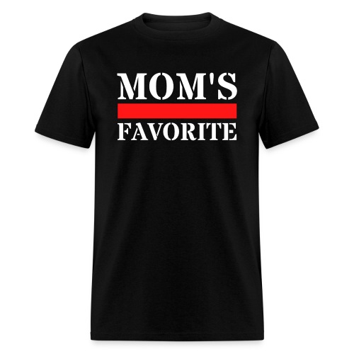 MOM's favorite (White, Red & Black version) - Men's T-Shirt