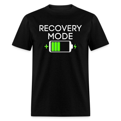 RECOVERY MODE Hangover Battery Charging - Men's T-Shirt