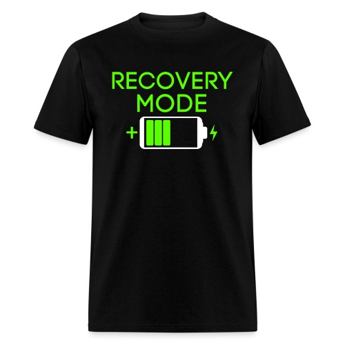 RECOVERY MODE Hangover Battery Charging - Men's T-Shirt