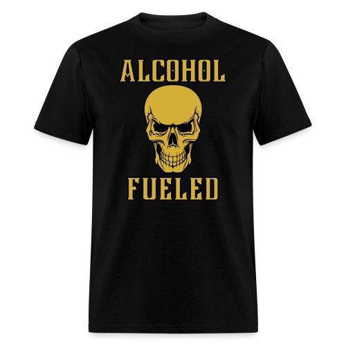 Alcohol Fueled Skull Smiling - Men's T-Shirt