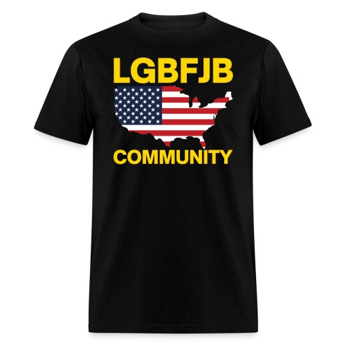 LGB FJB Community USA Map Flag - Men's T-Shirt