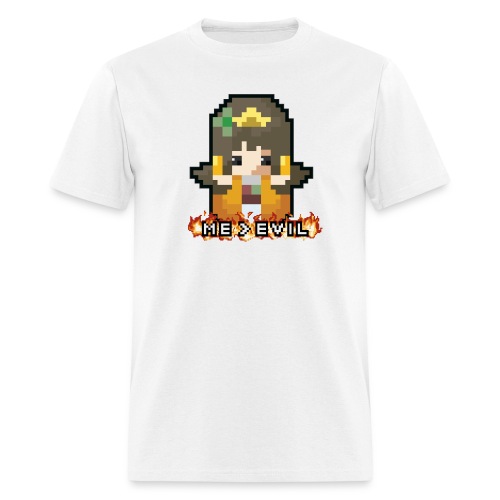 Princess ME v EVIL (White logo) - Men's T-Shirt