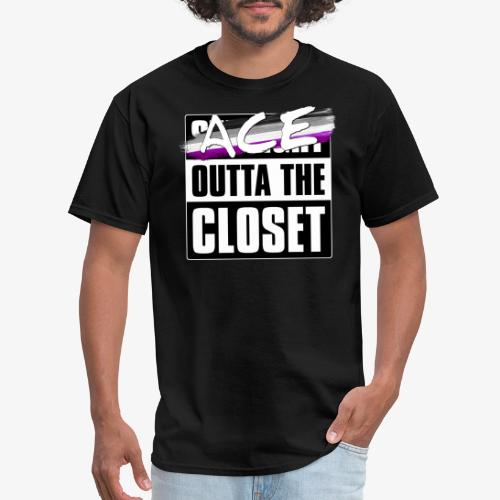 Ace Outta the Closet - Asexual Pride - Men's T-Shirt