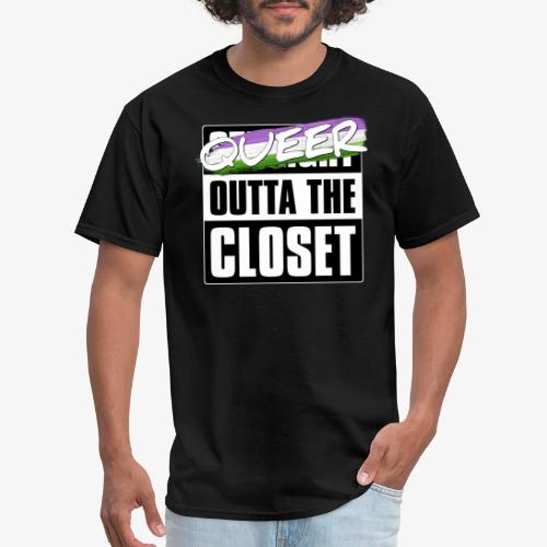 Queer Outta the Closet - Genderqueer Pride - Men's T-Shirt