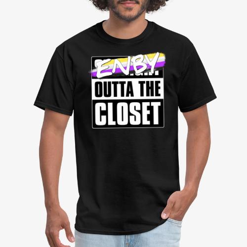 Enby Outta the Closet - Nonbinary Pride - Men's T-Shirt