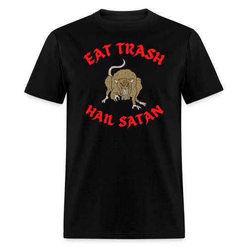 Eat Trash Hail Satan - Satanic Rat - Men's T-Shirt