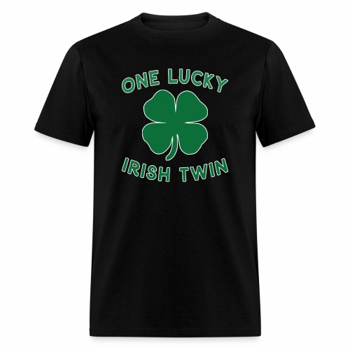 Lucky Twin St Patrick Day Irish Shamrock Gift. - Men's T-Shirt