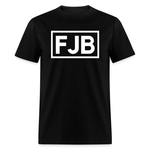 FJB Square Logo White Stamp - Men's T-Shirt