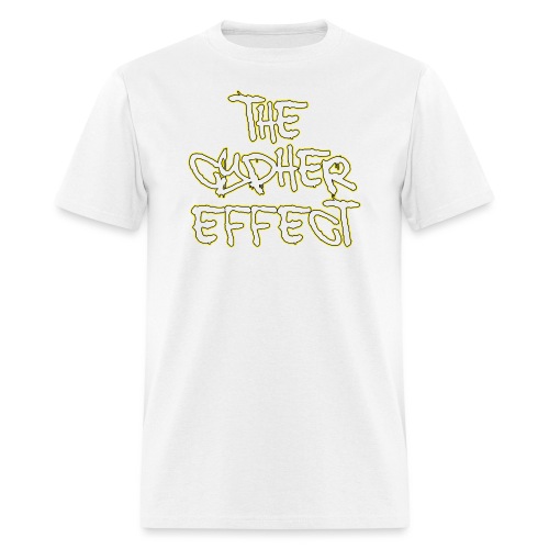 yellow outline tce2 png - Men's T-Shirt