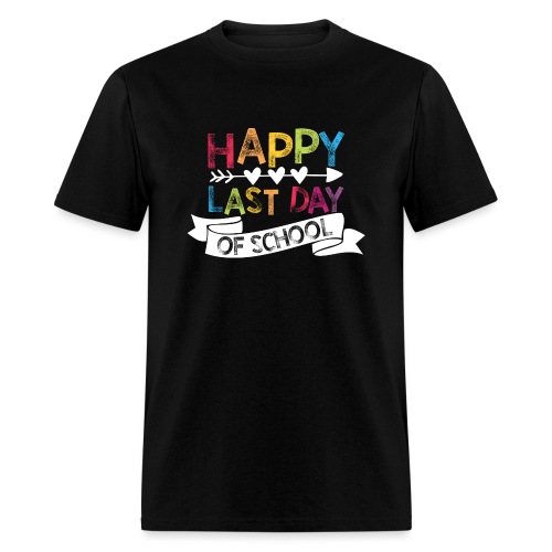 Happy Last Day of School Stamps Teacher T-Shirts - Men's T-Shirt