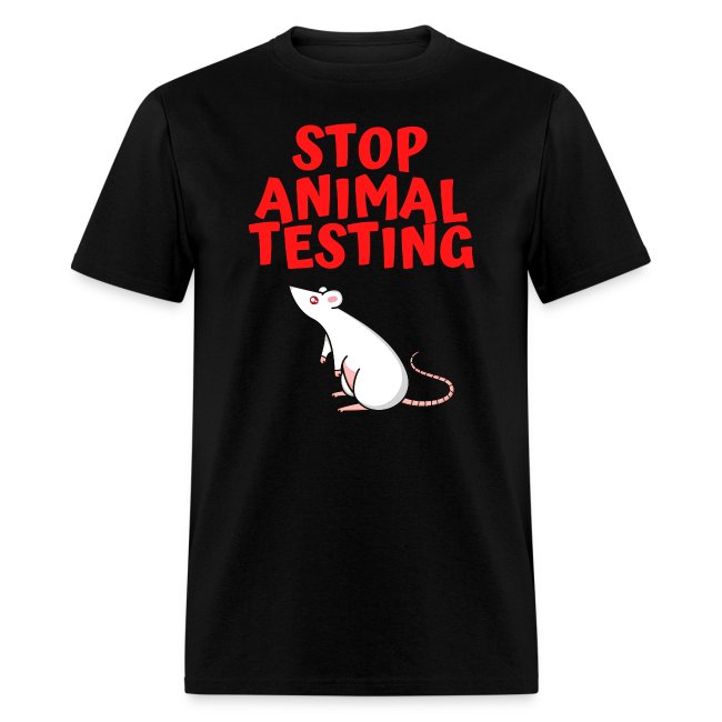 Stop Animal Testing - Defenseless White Mouse