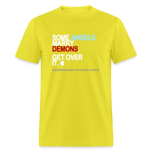 some angels marry demons black shirt - Men's T-Shirt
