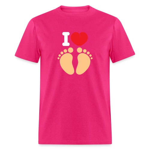I HEART FEET - Men's T-Shirt