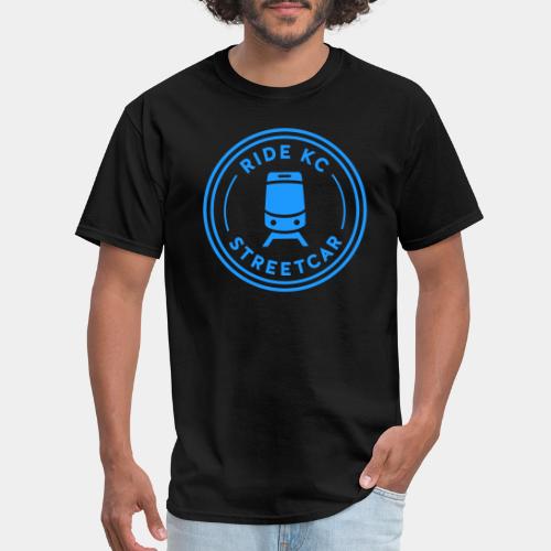 KC Streetcar Stamp Blue - Men's T-Shirt
