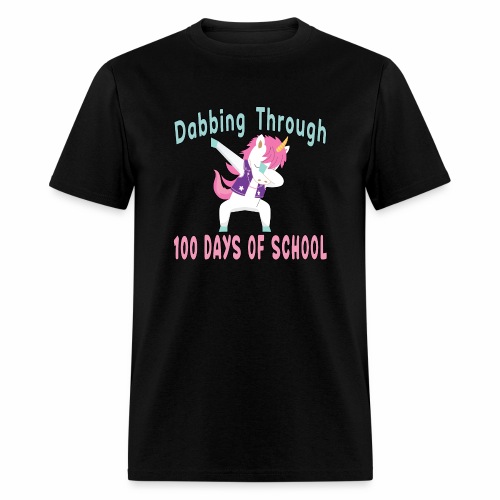 Dabbing Unicorn 100 Days of School Student Kids. - Men's T-Shirt