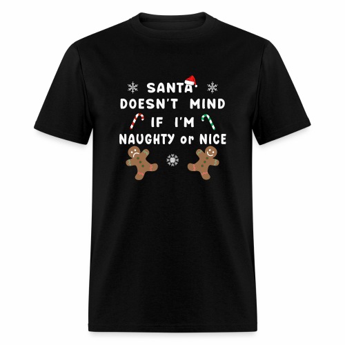 Santa Naughty or Nice Funny Kids Christmas Xmas. - Men's T-Shirt