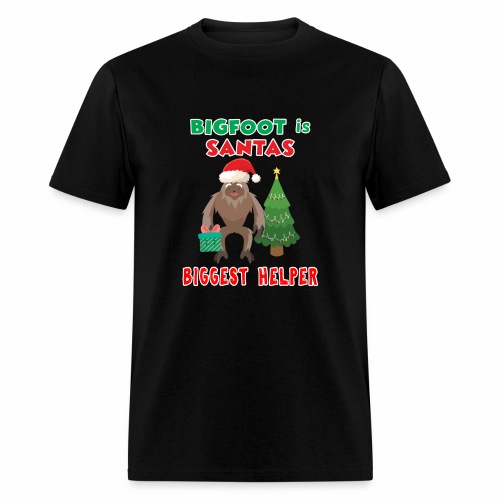 Santas Biggest Helper Squatchy Christmas Present. - Men's T-Shirt