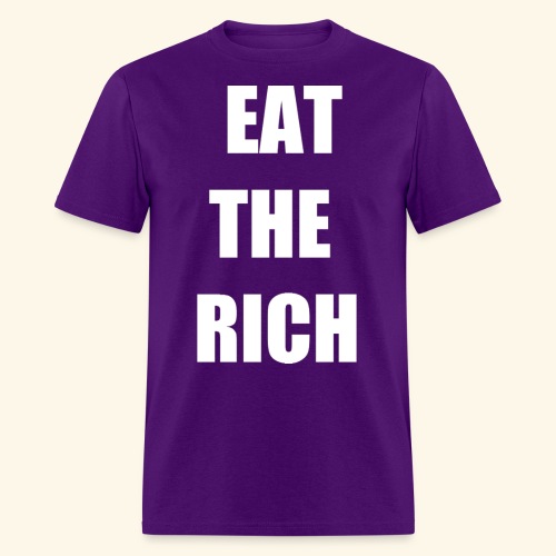 eat the rich wht - Men's T-Shirt