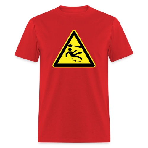 spoon warning sign - Men's T-Shirt