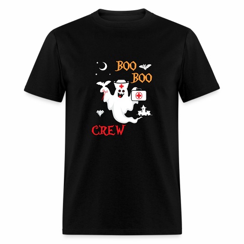Boo Boo Crew ER EMT LPN Spooky Nurse Moonlit Bat. - Men's T-Shirt