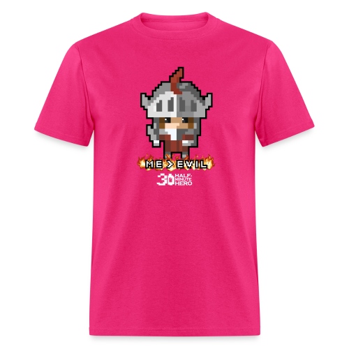 Knight ME v EVIL (White logo) - Men's T-Shirt