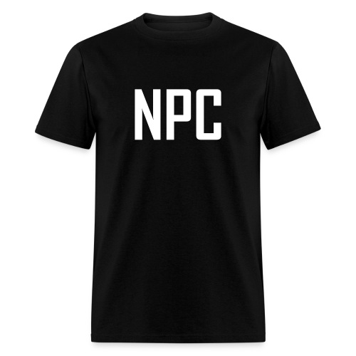N P C logo in white - Men's T-Shirt