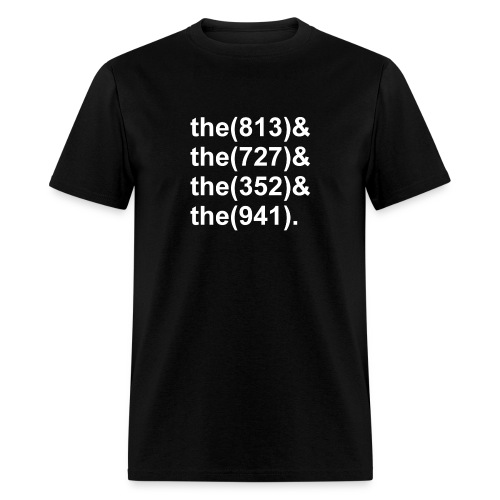 TB Area Codes - Men's T-Shirt