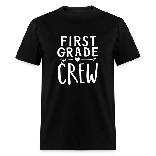 First Grade Crew Heart Teacher T-Shirts - Men's T-Shirt