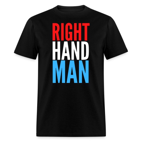 Right Hand Man (red, white and blue) - Men's T-Shirt