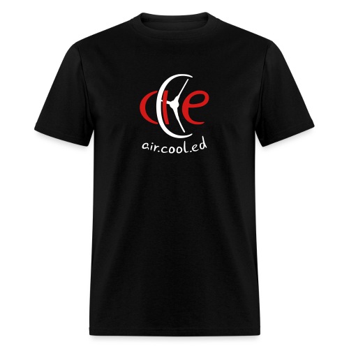 Black air.cool.ed Logo shirt - Men's T-Shirt