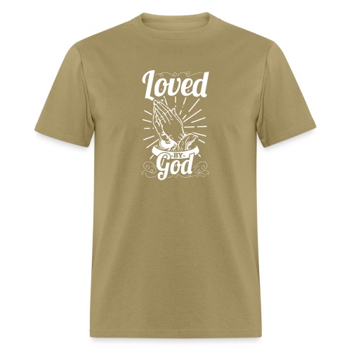 Loved By God - Alt. Design (White Letters) - Men's T-Shirt