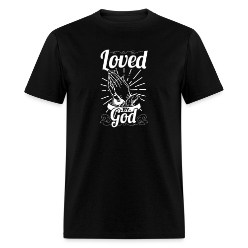 Loved By God - Alt. Design (White Letters) - Men's T-Shirt
