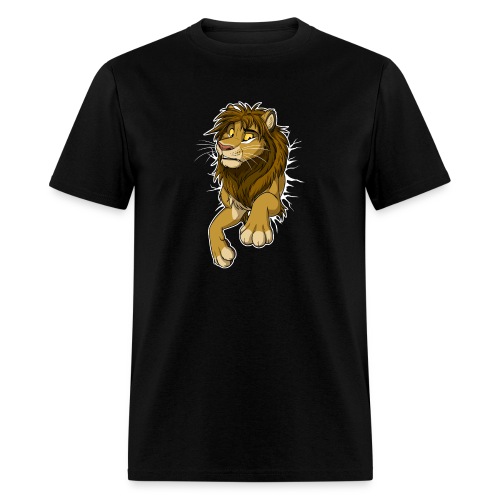 STUCK Lion (white cracks) - Men's T-Shirt