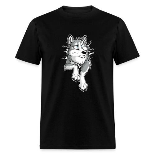 STUCK Husky Grey (double-sided) - Men's T-Shirt